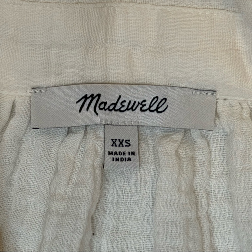 Madewell Lightestspun Cover-Up Maxi Shirtdress Women’s size XXS Lighthouse - Picture 5 of 14
